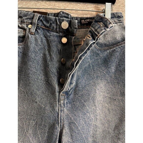 Blank NYC Jeans Women's Size 29 Ribcage Straight Leg Button Fly Denim - Picture 2 of 5
